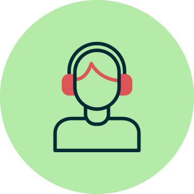 Çağrı merkezi ikon vektör illüstrasyonu