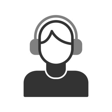 Çağrı merkezi ikon vektör illüstrasyonu