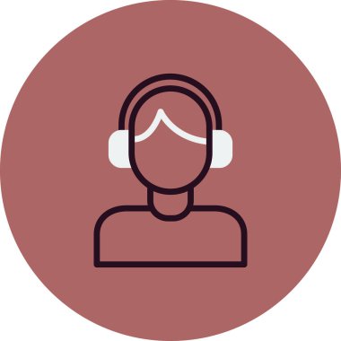 Çağrı merkezi ikon vektör illüstrasyonu