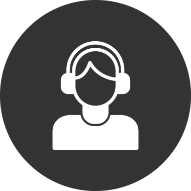 Çağrı merkezi ikon vektör illüstrasyonu