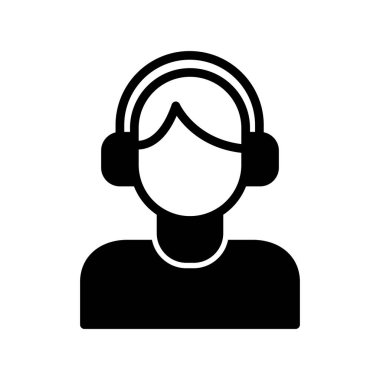 Çağrı merkezi ikon vektör illüstrasyonu