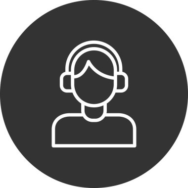 avatar simgesi vektör illüstrasyonu