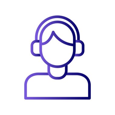 Çağrı merkezi ikon vektör illüstrasyonu