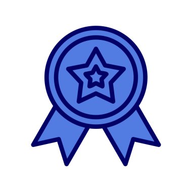 Madalya simgesi, vektör illüstrasyonu  