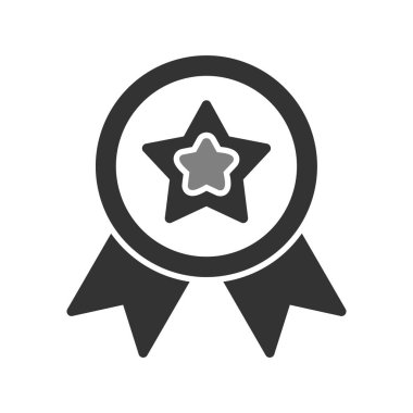 Madalya simgesi, vektör illüstrasyonu  