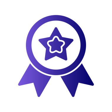 Madalya simgesi, vektör illüstrasyonu  