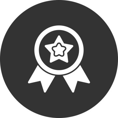 Madalya simgesi, vektör illüstrasyonu  