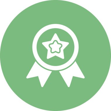 Madalya simgesi, vektör illüstrasyonu  