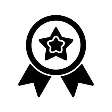 Madalya simgesi, vektör illüstrasyonu  