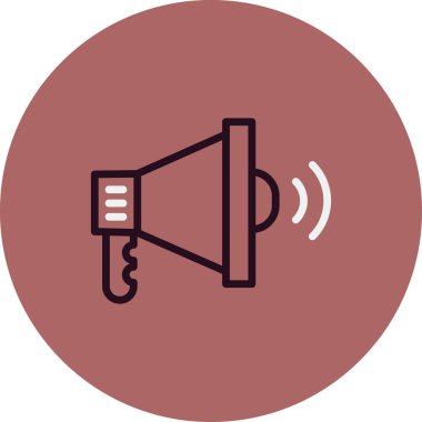 Megafon modern vektör simgesi