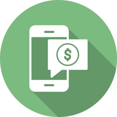 Cep telefonu simgesi, vektör illüstrasyonu 