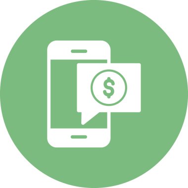 Cep telefonu simgesi, vektör illüstrasyonu 