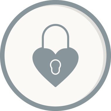 asma kilit ikon vektör çizimi