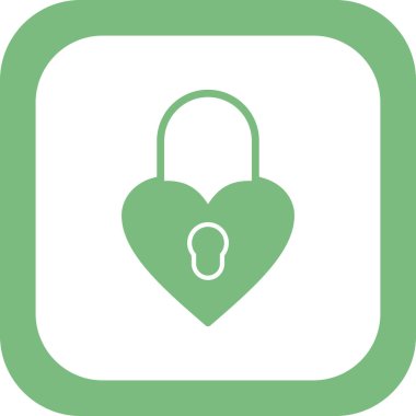 asma kilit ikon vektör çizimi