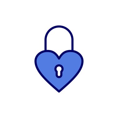 asma kilit ikon vektör çizimi