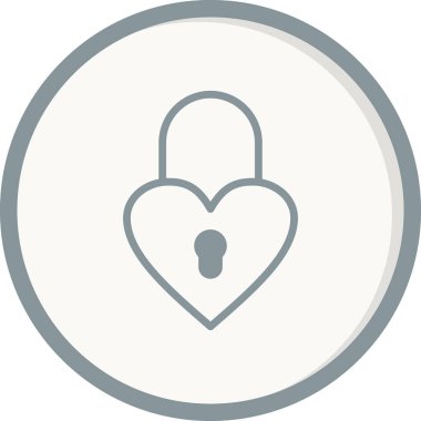 asma kilit ikon vektör çizimi