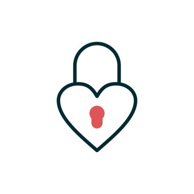 asma kilit ikon vektör çizimi