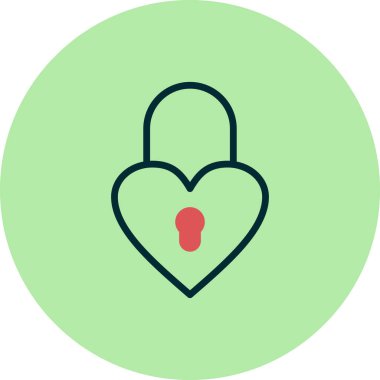 asma kilit ikon vektör çizimi