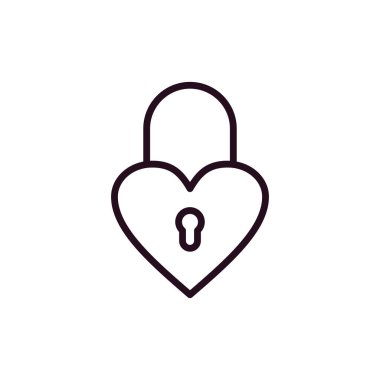 asma kilit ikon vektör çizimi