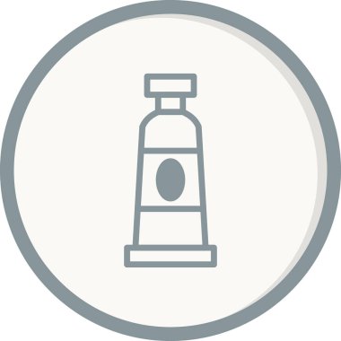 Boya tüpü, basit bir şekilde eşsiz vektör resmetme simgesi