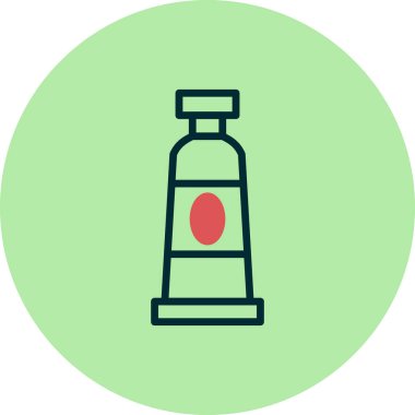 Boya tüpü, basit bir şekilde eşsiz vektör resmetme simgesi