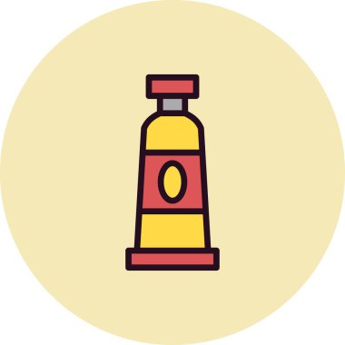 Boya tüpü, basit bir şekilde eşsiz vektör resmetme simgesi