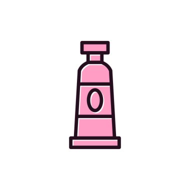 Boya tüpü, basit bir şekilde eşsiz vektör resmetme simgesi