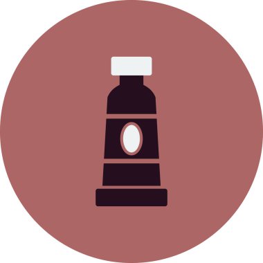 Boya tüpü, basit bir şekilde eşsiz vektör resmetme simgesi