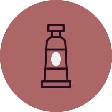 Boya tüpü, basit bir şekilde eşsiz vektör resmetme simgesi