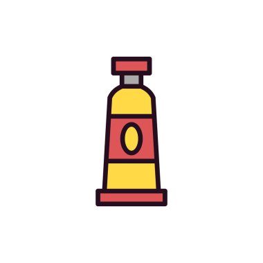 Boya tüpü, basit bir şekilde eşsiz vektör resmetme simgesi