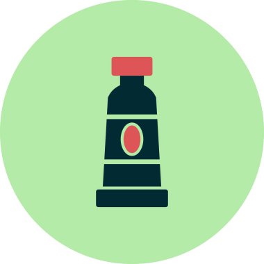 Boya tüpü, basit bir şekilde eşsiz vektör resmetme simgesi