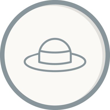 Şapka. Web simgesi basit illüstrasyon