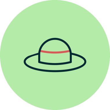 Şapka ağ simgesinin vektör illüstrasyonu