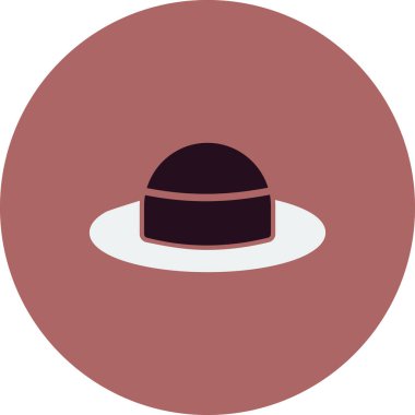 Şapka. Web simgesi basit illüstrasyon