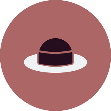 Şapka. Web simgesi basit illüstrasyon