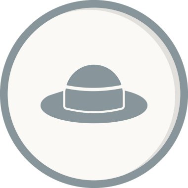 Şapka. Web simgesi basit illüstrasyon