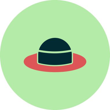 Şapka. Web simgesi basit illüstrasyon