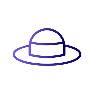 Şapka ikonu. vektör illüstrasyonu