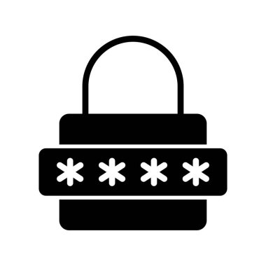 parola simgesi, vektör çizimi