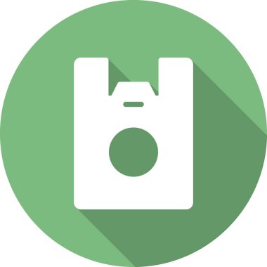 Plastik Torba simgesi, vektör illüstrasyonu