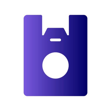 Plastik Torba simgesi, vektör illüstrasyonu