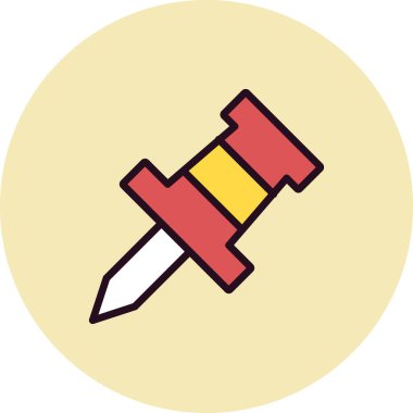 itme PIN simge vektör çizim