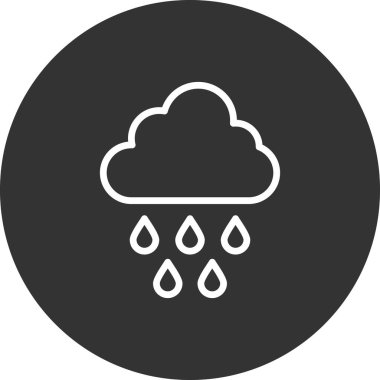 rainy weather. web icon simple design