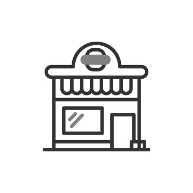 Restoran simgesi, vektör illüstrasyonu