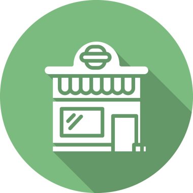 Modern dükkan simgesinin vektör illüstrasyonu