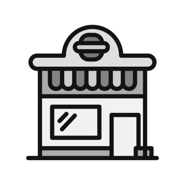 Restoran simgesi, vektör illüstrasyonu