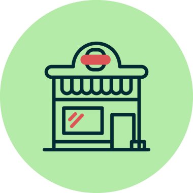 Gıda depolama simgesinin vektör çizimi