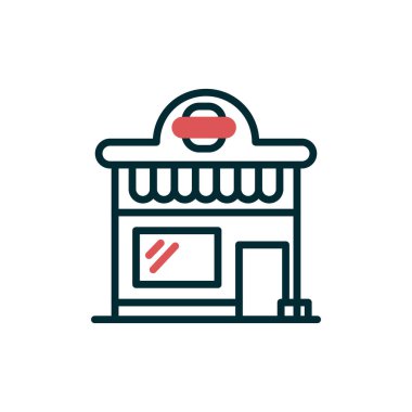 Restoran simgesi, vektör illüstrasyonu