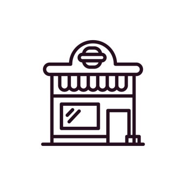 Restoran simgesi, vektör illüstrasyonu