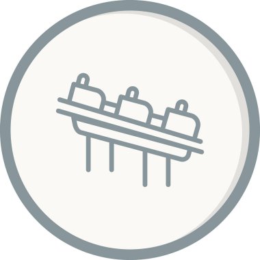 Hız treni simgesi, vektör illüstrasyonu